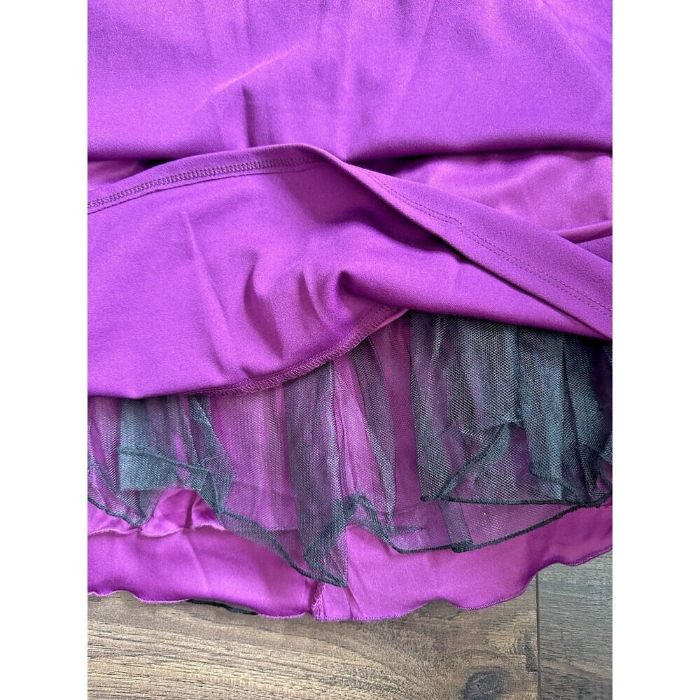 City Studios Women Juniors' Sweetheart-Neckline Fit & Flare Dress Purple 3/4 - Picture 6 of 9
